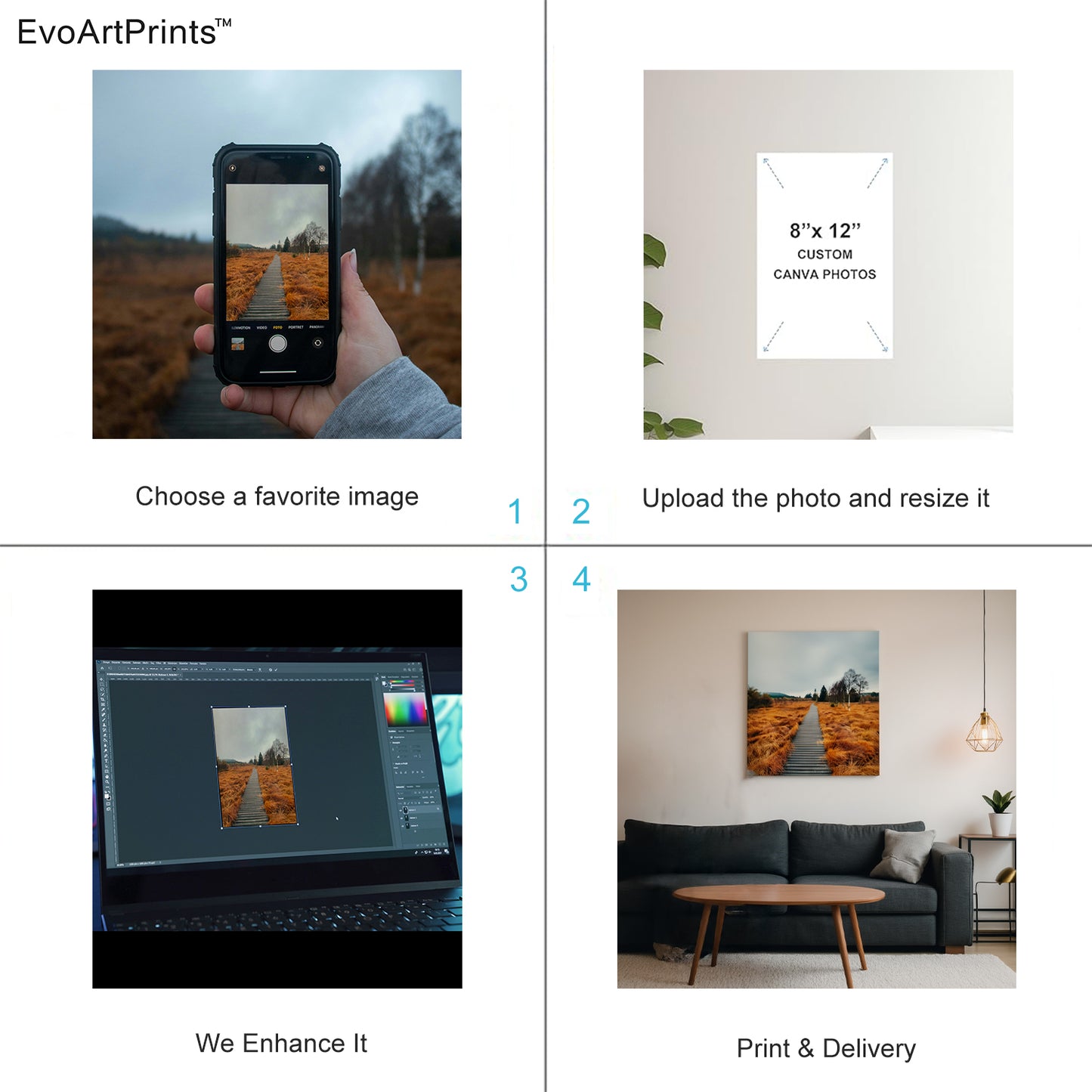 Custom Canvas Print – Personalized Photo Wall Art