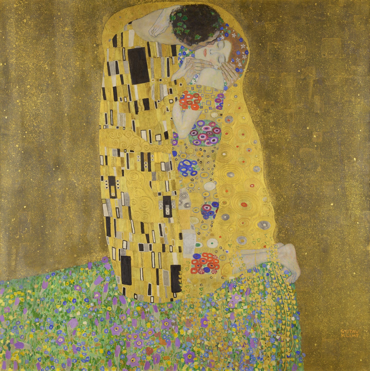 The Kiss by Gustav Klimt — Classic Canvas Print