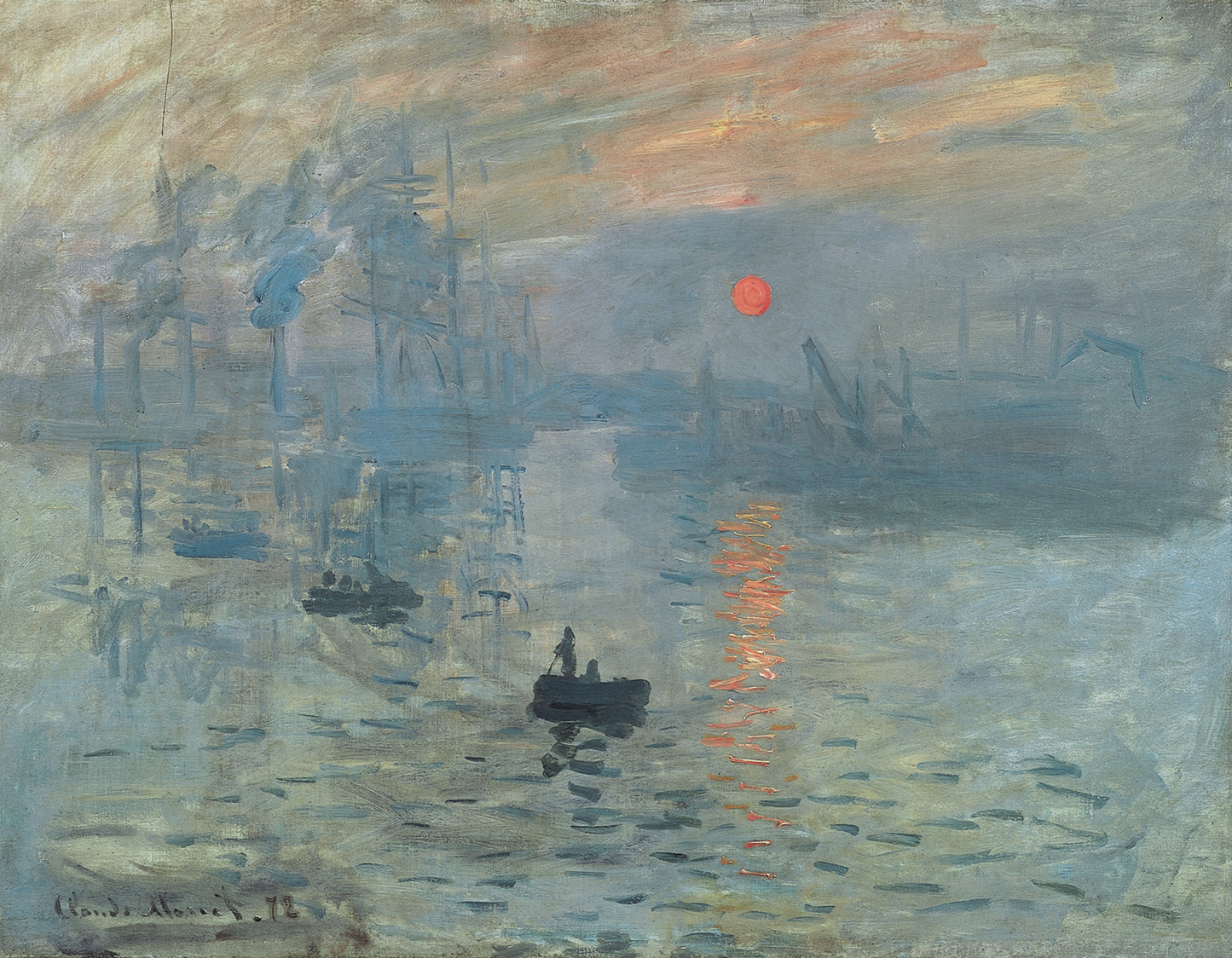 Impression, Sunrise by Monet — Classic Canvas Print